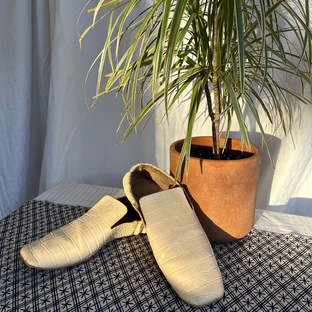 Nanushka Vegan Croc-Effect Leather Loafers